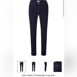 CLEO | Dark Wash 5 Pocket Slim Leg Jean SIZE 14